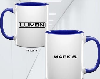 Severance Mug Lumon Mug Employee of the Month Personalized Mugs Industries TV Show Logo Custom Gift for Friends Coworkers Fans Innie Outtie