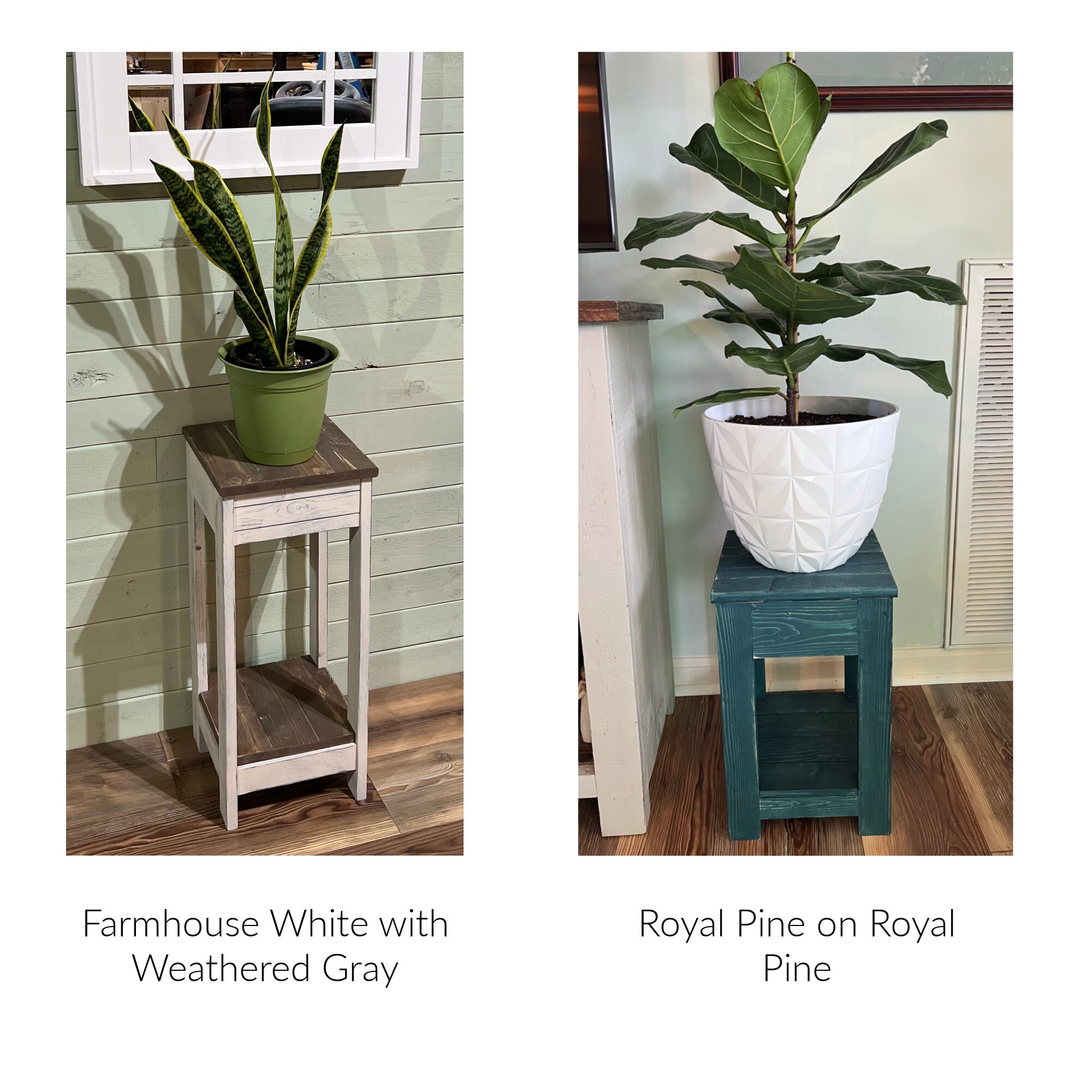 Farmhouse plant table deals
