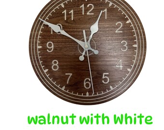 Unique Decorative Wooden Round Wall Clock with silent movement