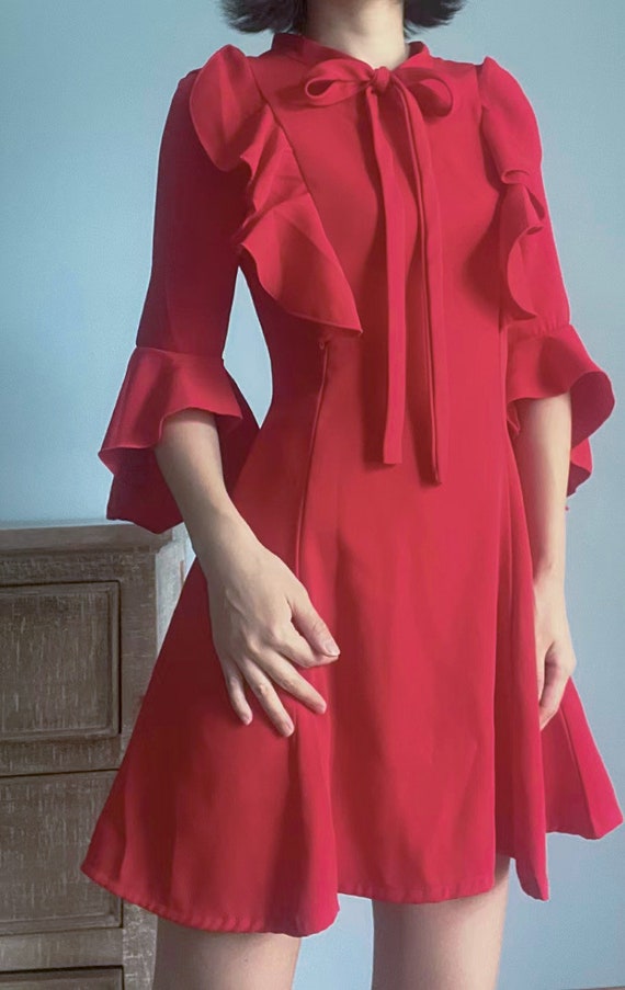 Vintage dress, red dresses, unique style, perfect… - image 4