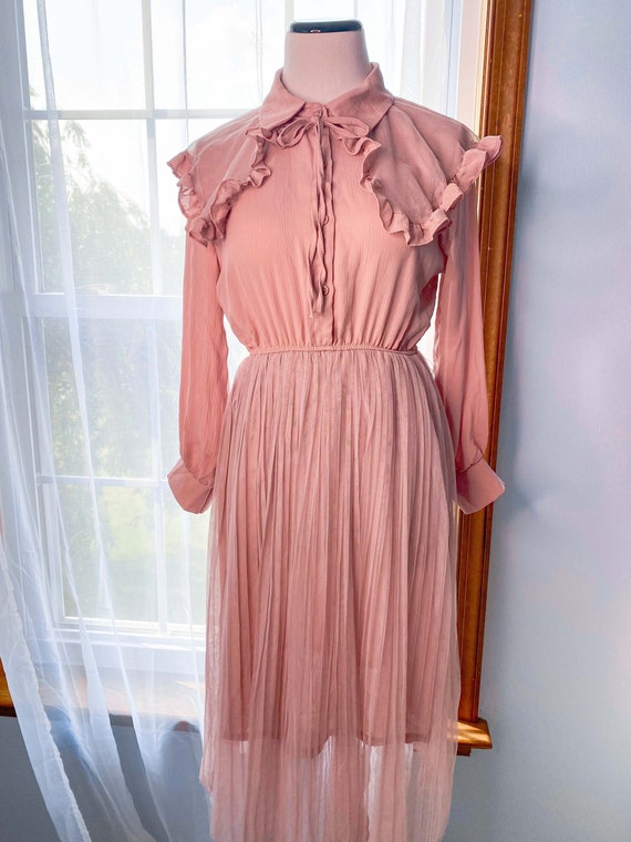 Vintage dreamy pink dress, dreamy princess dress, 