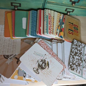 25 X Project Life journaling cards Large - random selection. Becky Higgins. 6" x 4". Bullet Journal. Scrapbook.