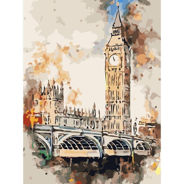 Paint by Number London Etsy
