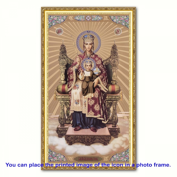 聖母マリアのイコン版画、正教会美術（デジタルダウンロード） - Etsy 日本