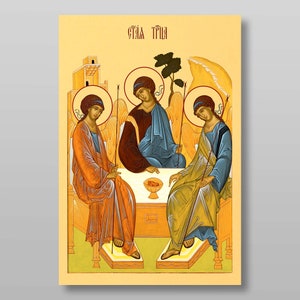 The Holy Trinity download digital file for printing Orthodox icon.