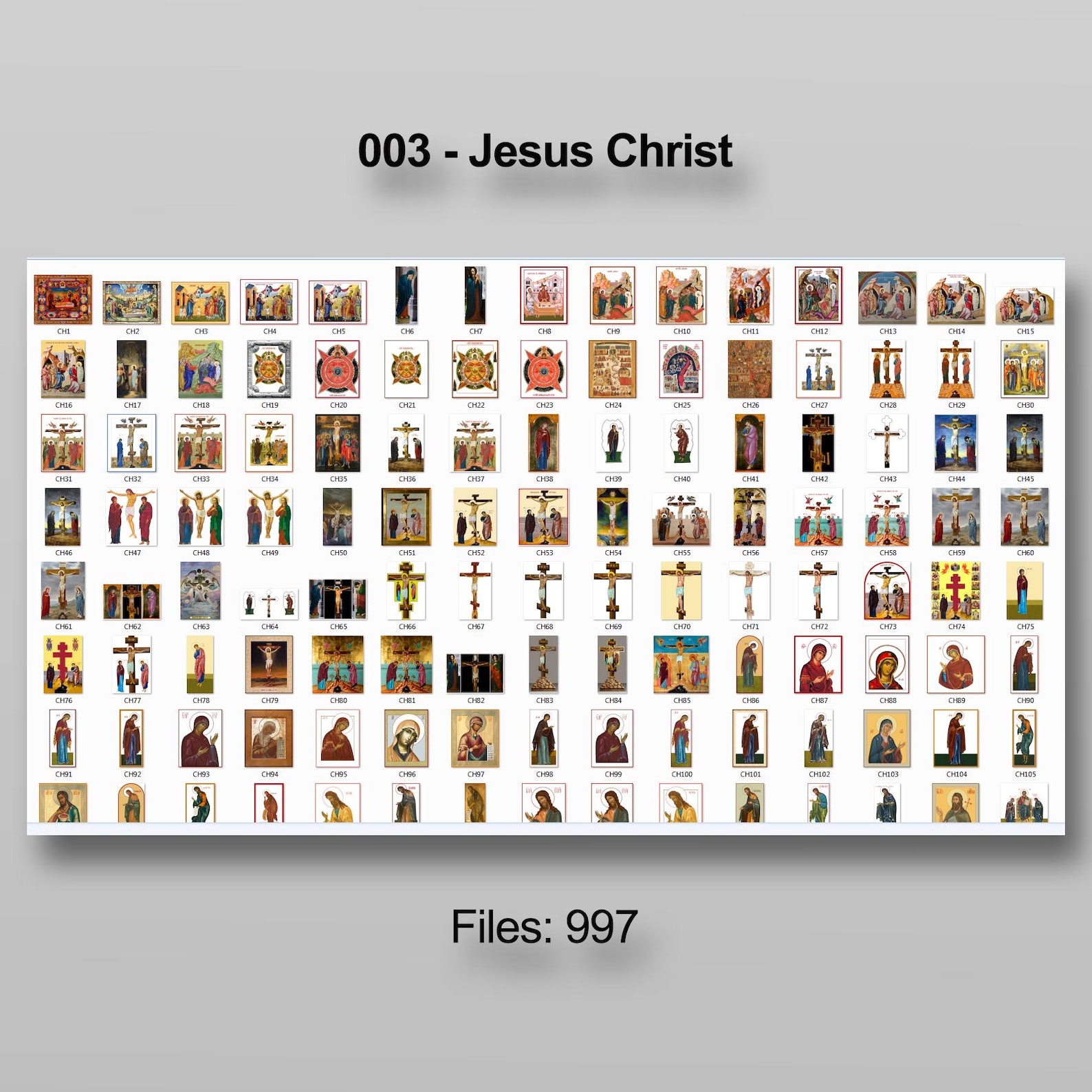 Religious Icon Card Full Orthodox Icon Collection – Digital Download (preview + Custom ...