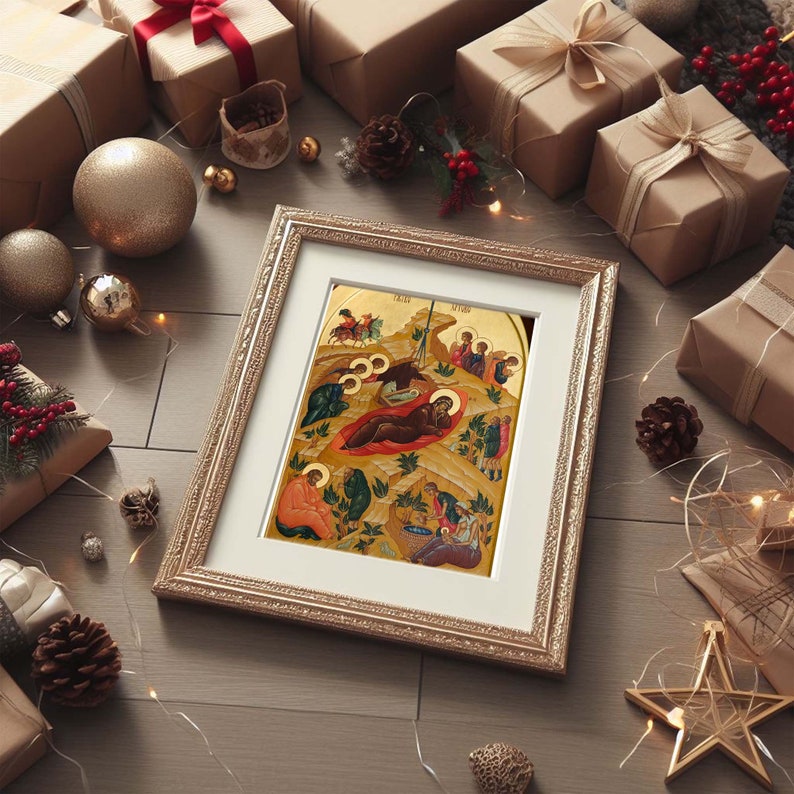 Nativity of Christ Icon – Printable Orthodox Christian Art (digital ...