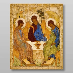 The Holy Trinity Andrei Rublev download digital file for printing Orthodox icon.