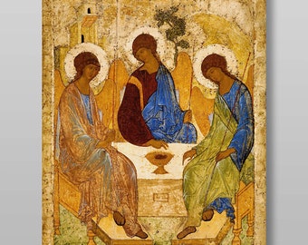 The Holy Trinity Andrei Rublev download digital file for printing Orthodox icon.