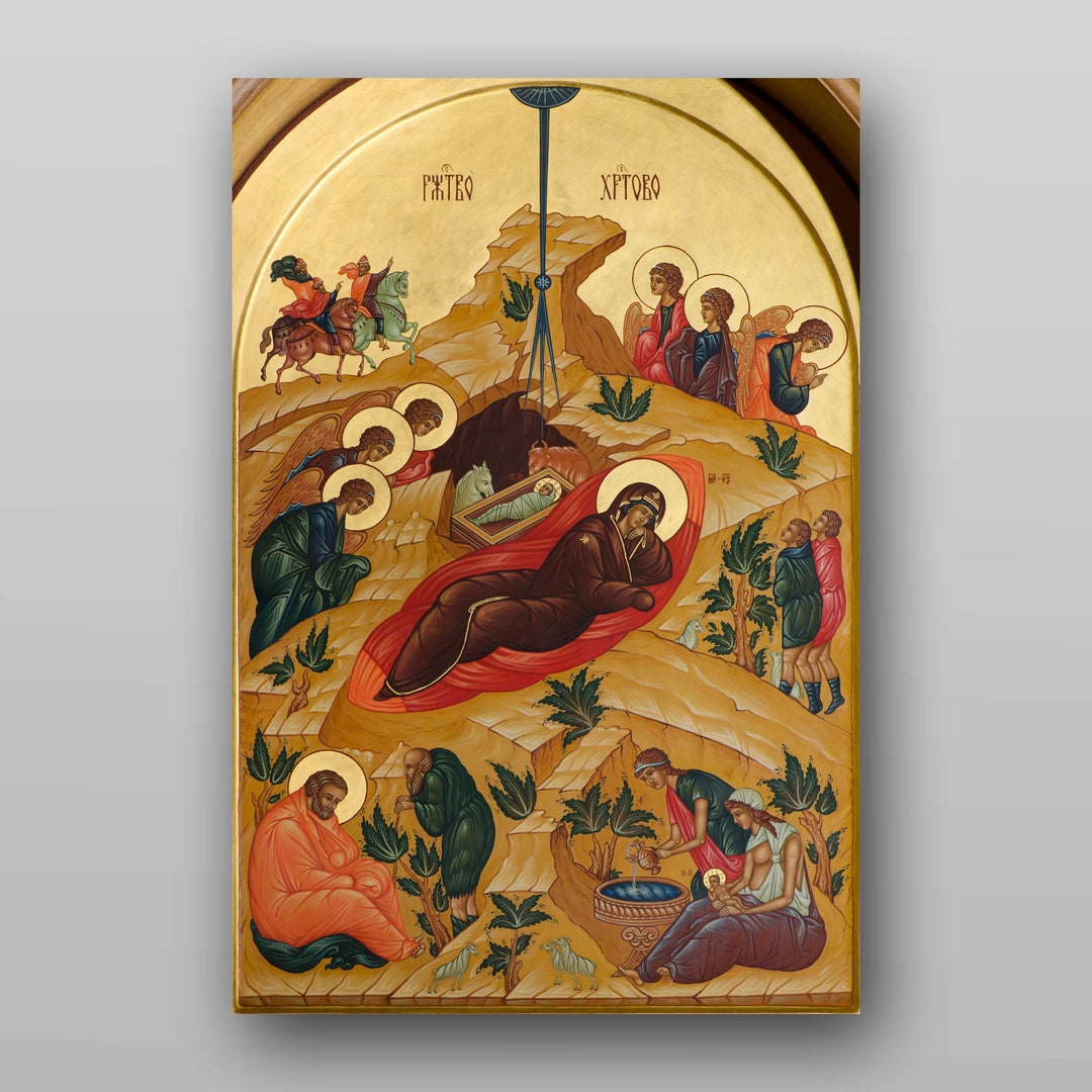 Nativity of Christ Icon – Printable Orthodox Christian Art (digital ...