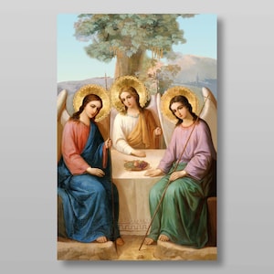 The Holy Trinity download digital file for printing Orthodox icon.