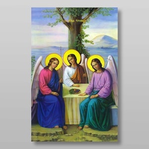 The Holy Trinity download digital file for printing Orthodox icon.