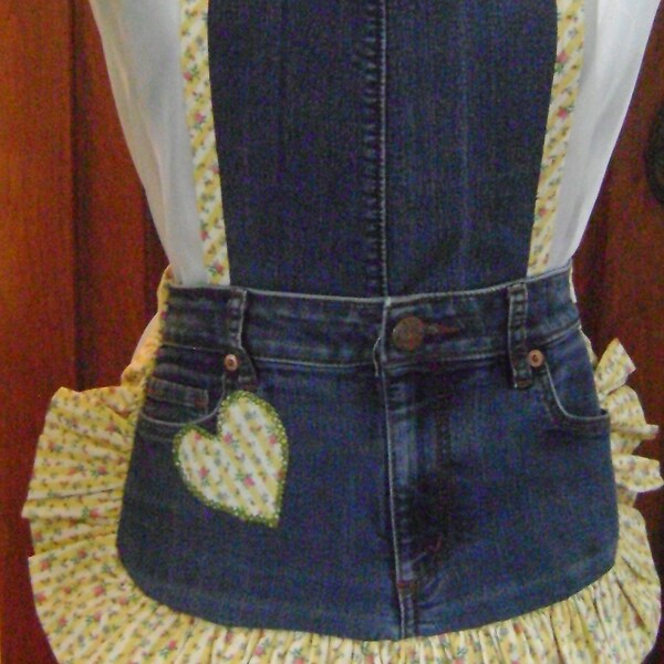 Jean Apron Pattern Etsy