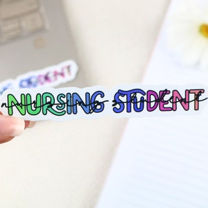 Nursing student sticker, nursing sticker, future nurse sticker, nurse gift, nurse sticker, medicine