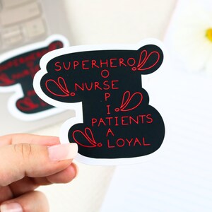 Nurse crossword sticker | nursing sticker, medical sticker, nurse gift, nurse sticker, superhero