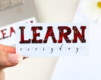 Learn Everyday Sticker | student sticker, study sticker, school sticker, learning, nursing, medicine