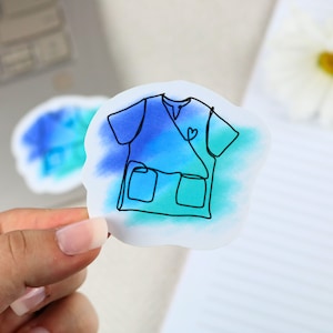 Medical uniform sticker, nursing sticker, medical sticker, nurse gift, nurse sticker, medicine