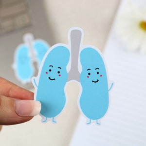 Lungs sticker |nursing sticker, medical sticker, nurse gift, nurse sticker, organ sticker, ifsi
