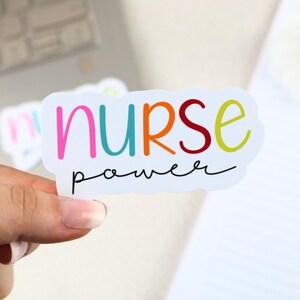 Nurse Power Sticker | nursing sticker, medical sticker, nurse gift, nurse sticker, medicine