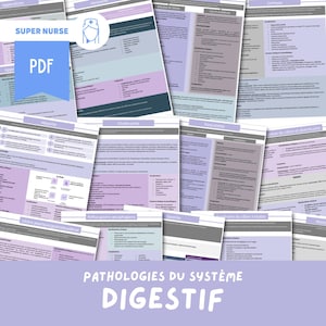 PDF Digestive System Study Sheets | nursing, nursing study, nursing science, ifsi, study guide