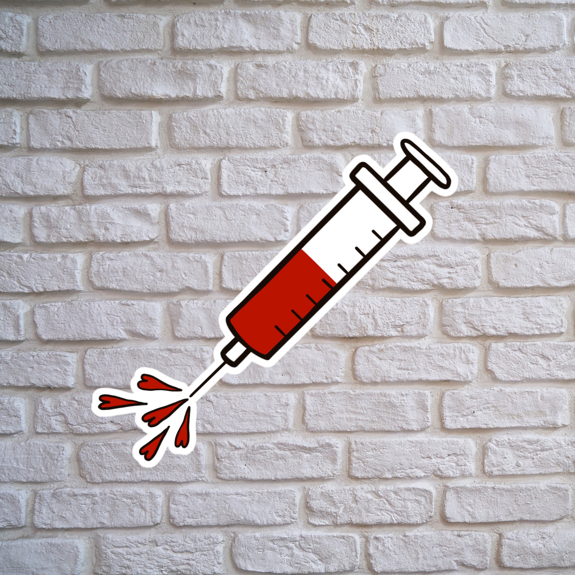 Syringe sticker Etsy