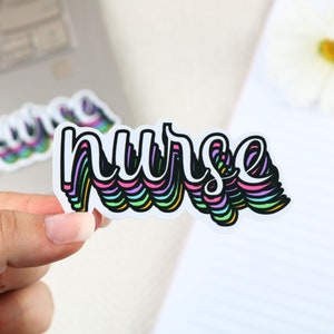 Nurse sticker, nursing sticker, medical sticker, nurse gift, nurse sticker, medicine