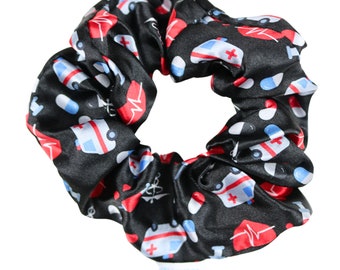 Scrunchie, nurse scrunchies, medical scrunchies, hair ties, nurse gift, nurse accessories, medical theme, paramedic