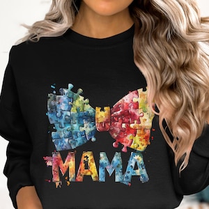 Coquette Austim Bow Mama Png, Autism Mom Png, Autism Awareness Png, Austism Ribbon Png, Sublimation Design, Autism Shirt Digital Design