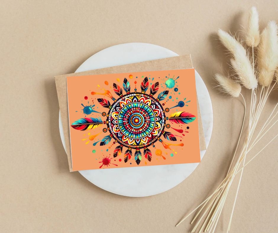 Watercolor Native Pattern Instant Download Commercial Use 2 JPG and 1 ...