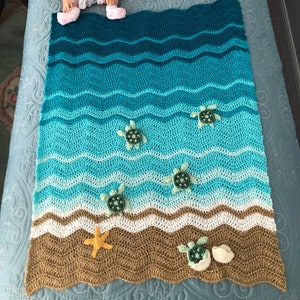 Baby sea turtle blanket throw store