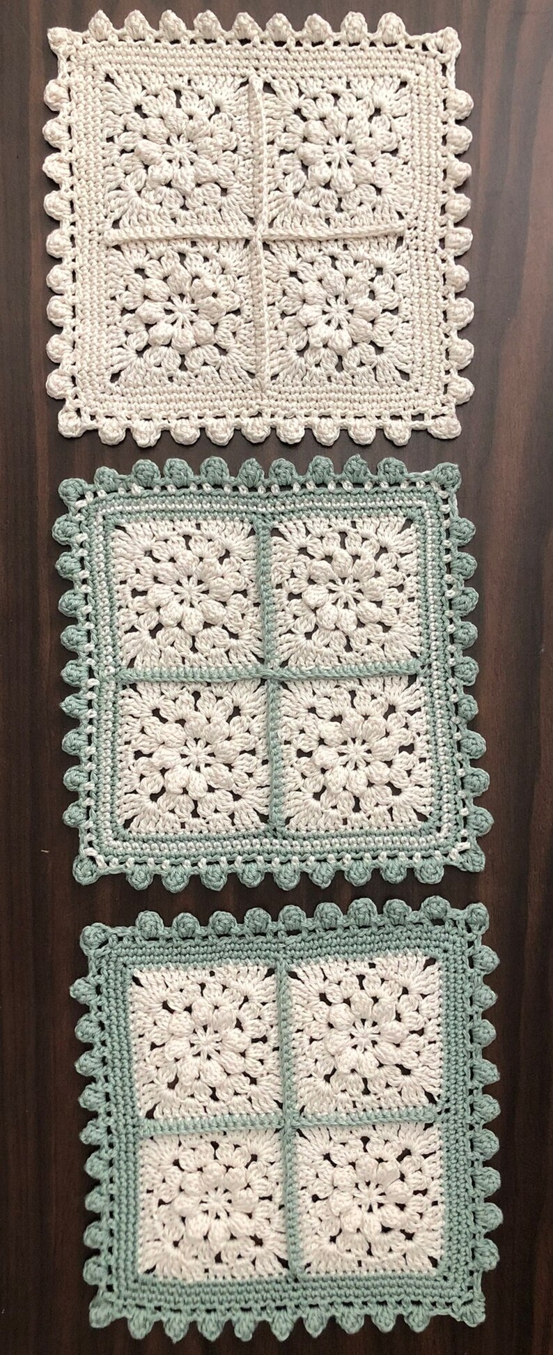 Vintage Granny Square Hot Pads Etsy