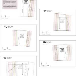 Underbust Corset Irina PDF Sewing Pattern Sizes 34 52 - Etsy