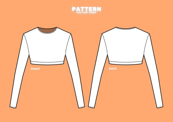Long sleeve 2025 top template