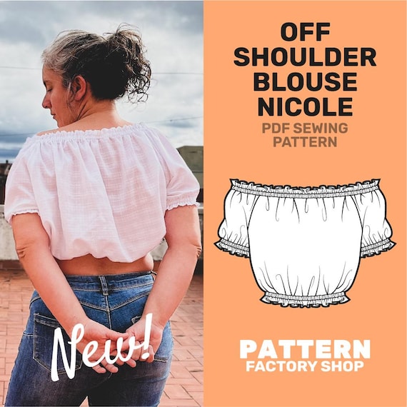 Blusa con hombros descubiertos Nicole Off Shoulder Blouse PDF