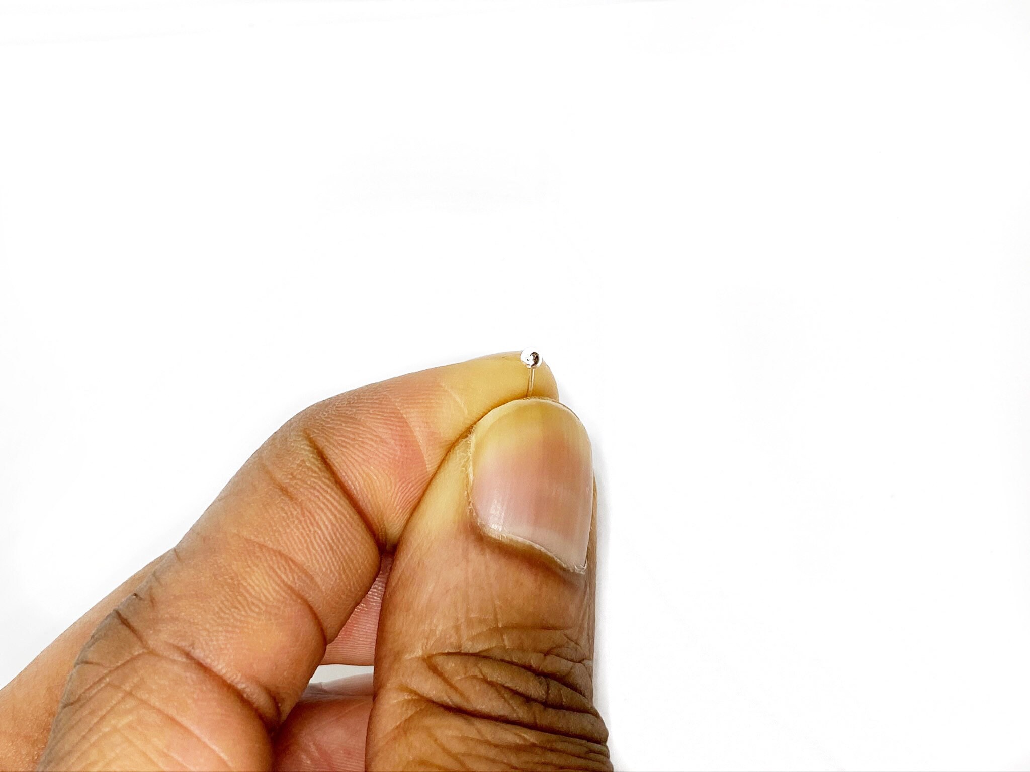 2mm silver ball nose stud nose stud with ball dainty nose Etsy