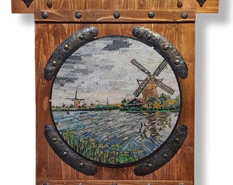 Netherlands mills "Mosaic wall art".