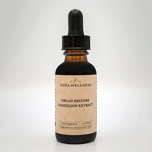 Organ Restore - Dandelion Tincture - Gut Health - Herbal Extract - Taraxacum Officinale - Organic Tincture - Kidney Support - Dandelion Root