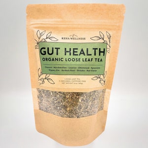 Gut Health Tea Loose Leaf, Leaky Gut Tea, Healthy Microbiome Tea, Sensitive Gut Tea