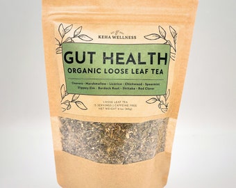 Gut Health Tea Loose Leaf, Leaky Gut Tea, Healthy Microbiome Tea, Sensitive Gut Tea