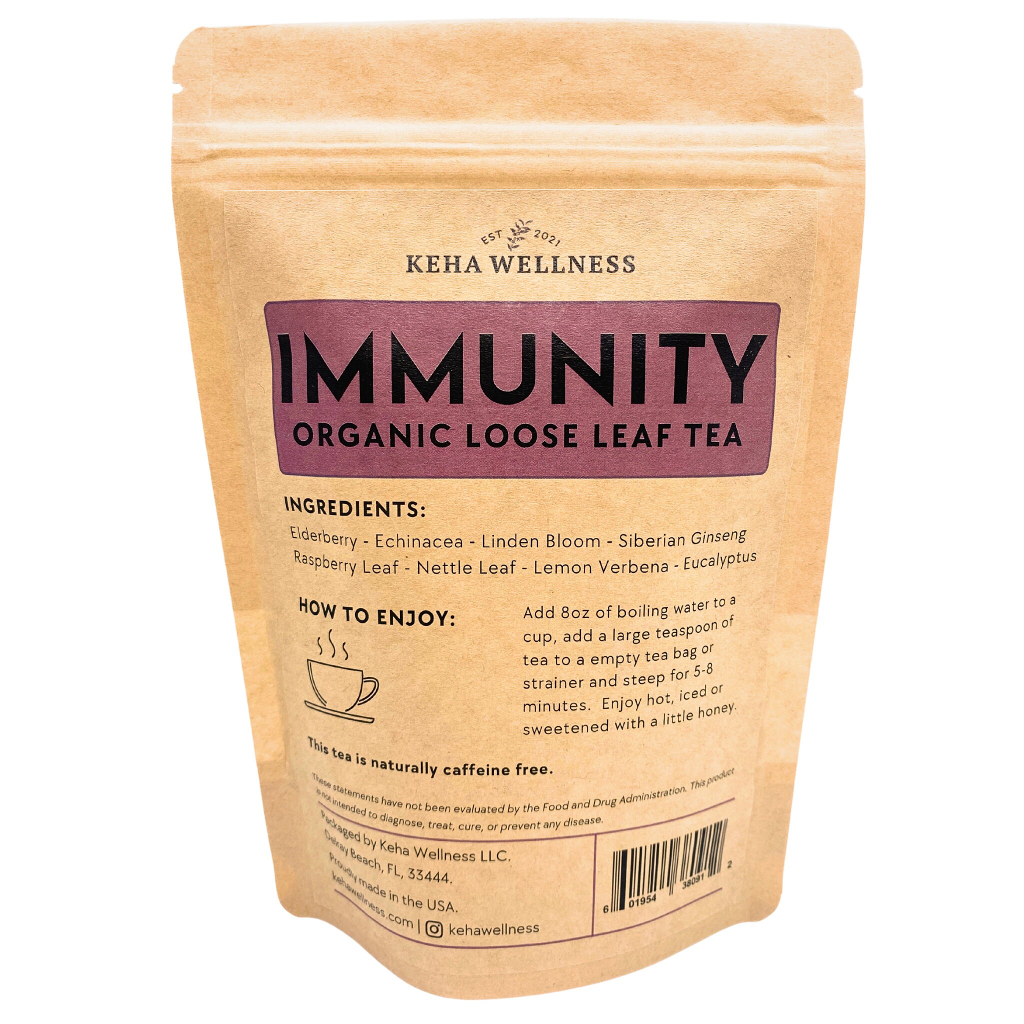 Loose Leaf Immunity Tea 2oz Organic Herbal Tea Immune Etsy