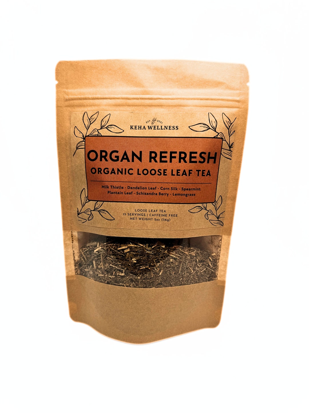 Organsafe Tea Organ Refresh Loose Leaf Herbal Tea, Organ Detox and Cleanse Blend ...