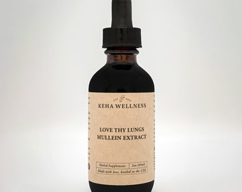 Mullein Tincture Lung Cleanse Mullein Tea Lung Health Mullein Extract Lung Tincture Muellin Mullein Leaf Tincture