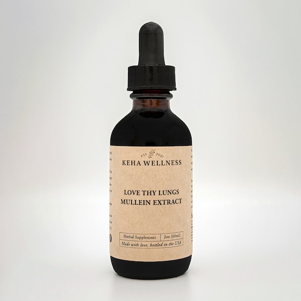 Mullein Tincture Lung Cleanse Mullein Tea Lung Health Mullein Extract Lung Tincture Muellin Mullein Leaf Tincture