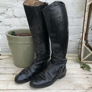 Imperial Hunting boots size UK 6.5, Vintage Film Prop, Equestrian Riding Accessory