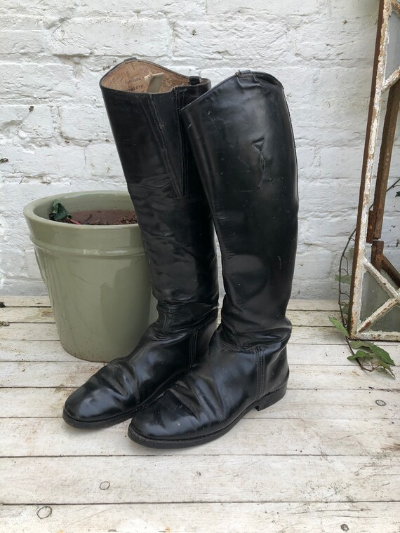 Imperial Hunting Boots Size UK 6.5 Vintage Film Prop Equestrian