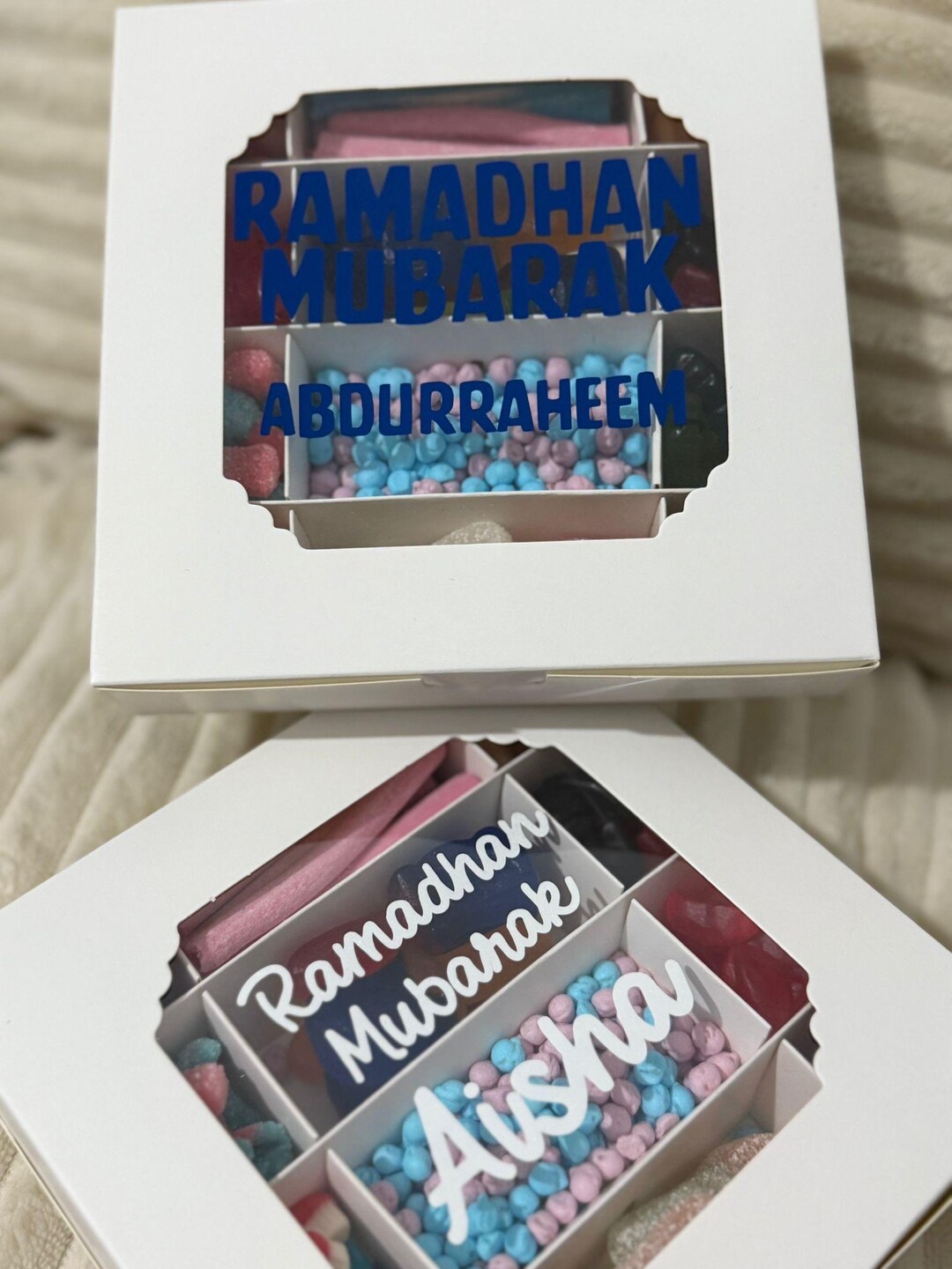 Personalised Halal Sweet Boxes (14x14cm) - Etsy