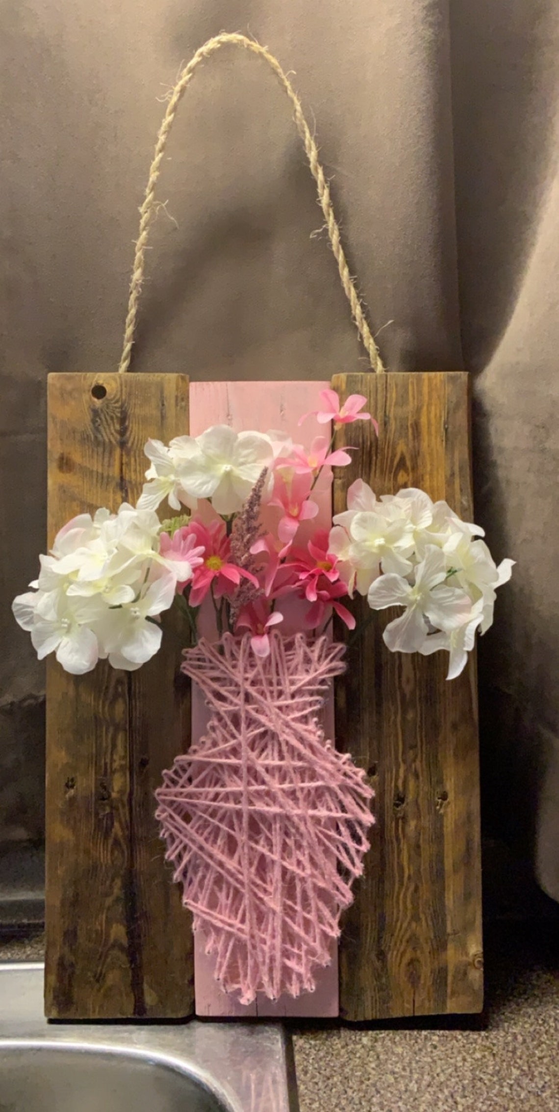 Floral Vase String Art Etsy