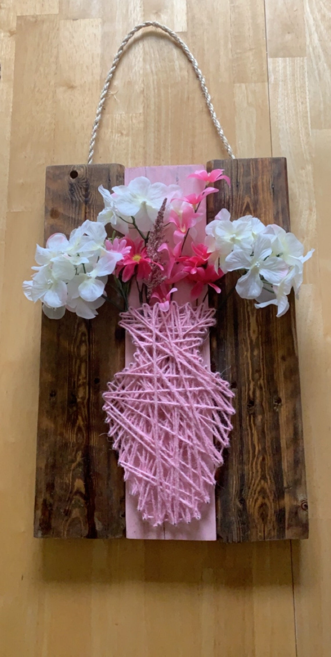 Floral Vase String Art Etsy
