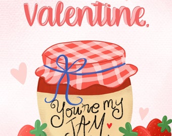 You're My Jam Valentine Digital Download Card