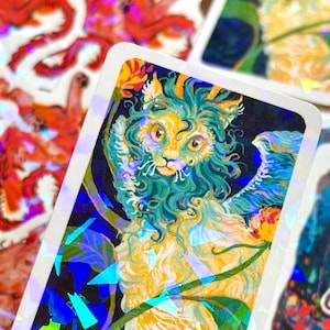 Holografische sticker Forest Beast Crushed Ice